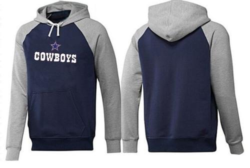 NFL Men's Nike Dallas Cowboys Authentic Logo Pullover Hoodie - Navy/Grey